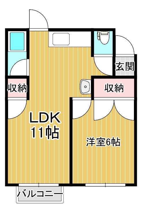アイリス南開の間取り