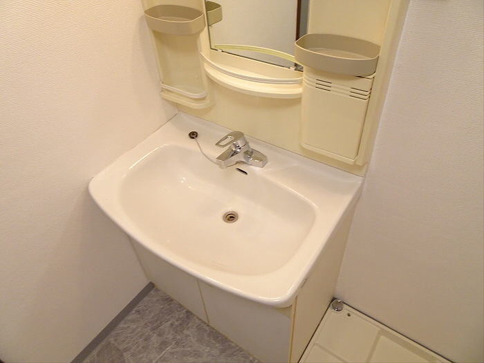 100㎡超え大型マンションの洗面所|忙しい朝には欠かせない洗面所です