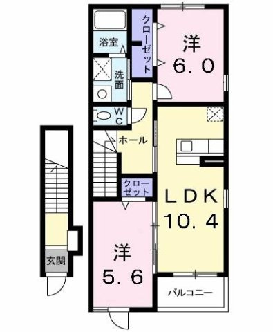 ヴァン　フォーレⅡの間取り