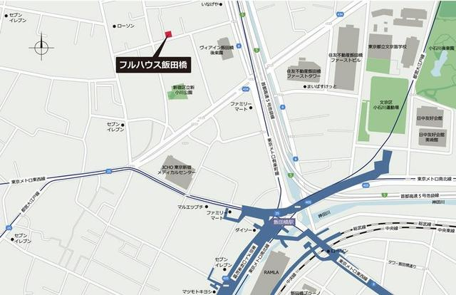 フルハウス飯田橋の地図