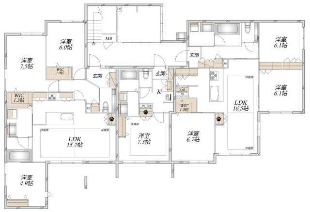 ＭＡＩＳＯＮ碧の区画図