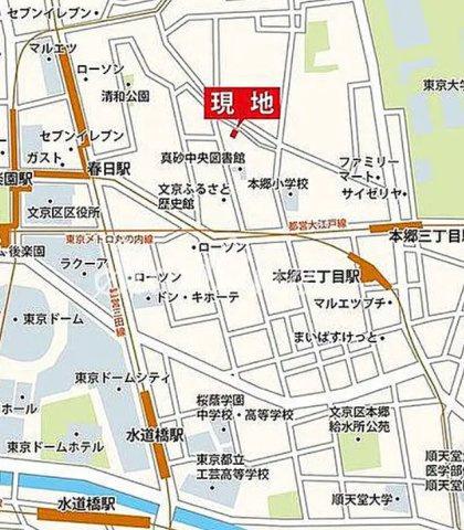 レピュア本郷レジデンスの地図