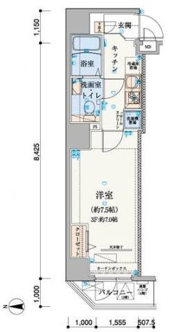 リヴシティ上野入谷の間取り