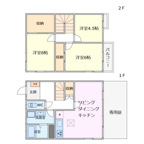 レジデンスヤマダ テラスハウスの間取り|お電話でのご予約がスムーズです！
