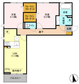 アメニティーなかにしⅣの間取り|お電話でのご予約がスムーズです！
