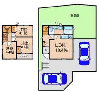 家族の癒しの場♪庭付き戸建て！の間取り|お電話でのご予約がスムーズです！
