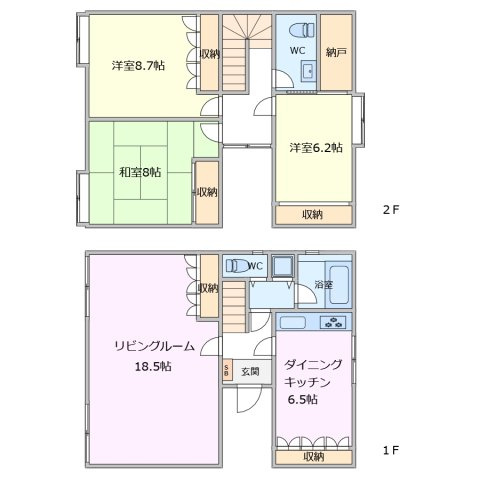 高津戸町戸建貸家の間取り|お電話でのご予約がスムーズです！
物件、駅でお待ち合わせでのご案内歓迎！