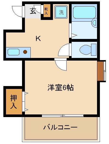 メゾン桐原の間取り|間取りです。