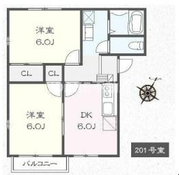 ベルハイツＣ棟の間取り