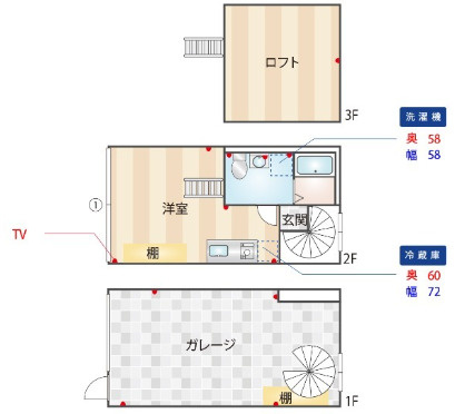 G-HANGAR1821の間取り|お電話でのご予約がスムーズです！