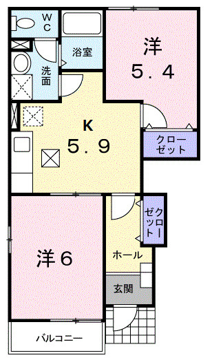 カリーノ　パラッツオの間取り