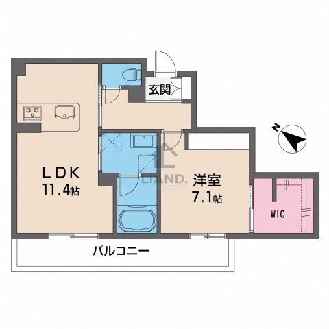 シャーメゾンマーレ竹下　那珂小学校区の間取り|シャーメゾンマーレ竹下