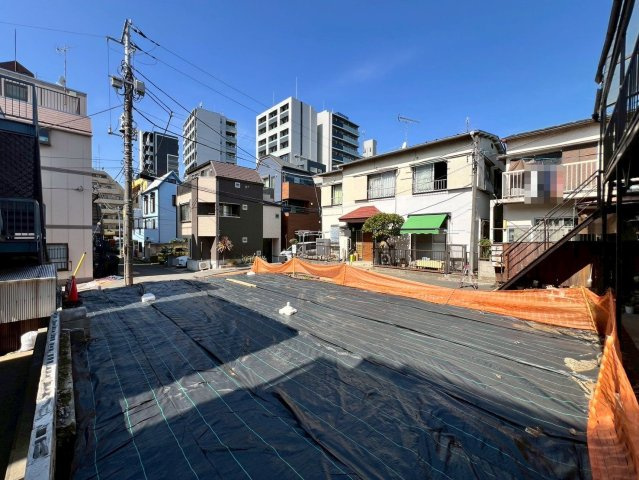 【外観】 | 品川区豊町６丁目　新築戸建て | 【更地現地】約112ｍ2の広々とした敷地が魅力の新築戸建て