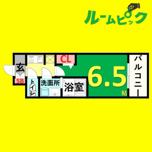 S-RESIDENCE今池駅前　名古屋市賃貸　仲介手数料無料の間取り