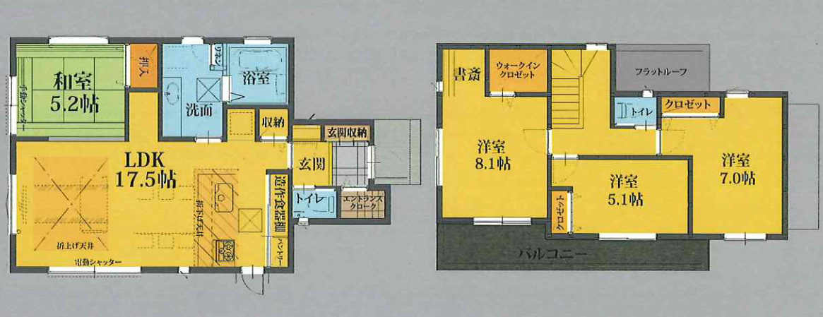 新築／富士見市鶴瀬西　10期の間取り|2階建て4LDK