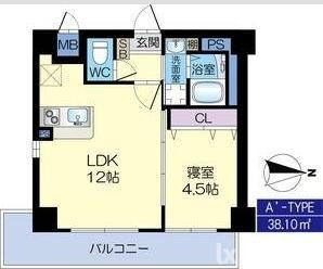 ル・レーヴ茨木の間取り