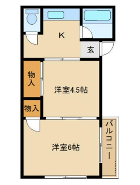 第2シンエイハイムの間取り|間取り