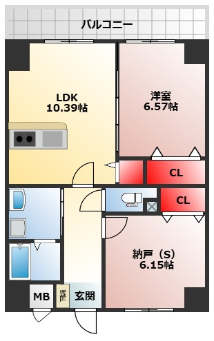 【間取り】 | クローバー・グランツ新金岡