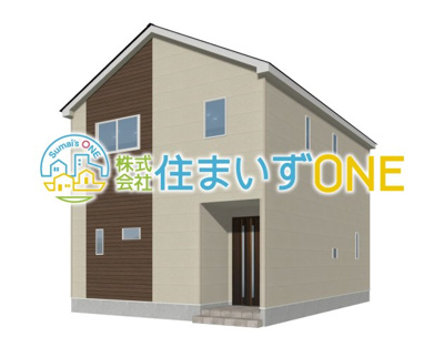 【外観パース】 | 【新築分譲住宅　～クレイドルガーデン～】 山形市西田　第12　☆全2棟☆ | ☆1号棟☆
４ＬＤＫ＋S
駐車２台可◎
周辺環境に溶け込みやすいシンプルなデザインが魅力です！