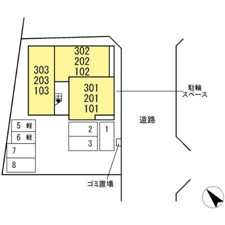 GRAND D-ROOM 花園の区画図