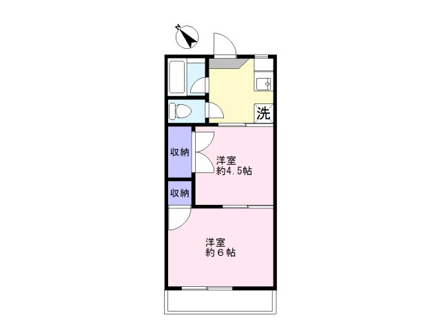 南埼玉郡宮代町川端２丁目のアパートの間取り|住みやすい間取りです