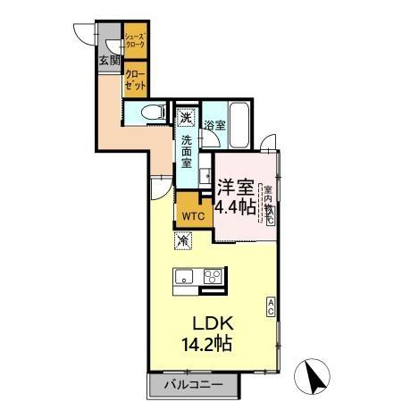 D-Invest陣場 Bの間取り