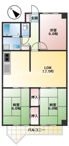 パインリーフ高知の間取り