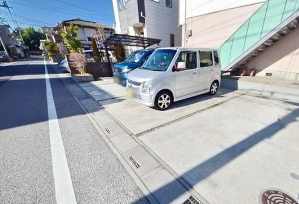 コーポけやきの駐車場