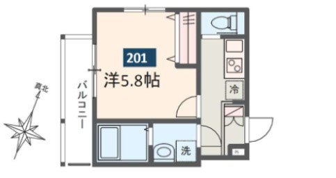 MELDIA大宮桜木町Ⅰの間取り