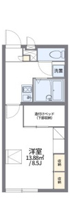 【間取り】 | レオパレスＥａｓｔＣｒｅｅｋⅡ | 代表的な間取のため実際の間取とは異なる場合があります