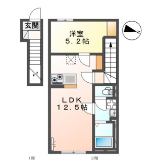 【間取り】 | 柳樂　稲夫　様賃貸アパートⅢ期新築工事