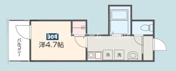 MELDIA相模大野※初期費用分割後払いサービス利用可能物件の間取り