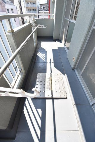 ドエル北堀江のバルコニー