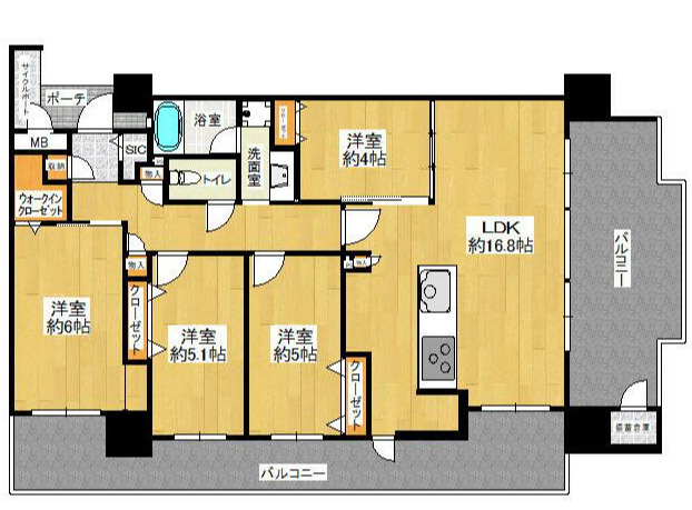 エイルマンション東町レガリアの間取り