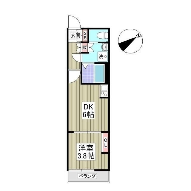 Ｓｕｎｎｙ　Ｈｉｌｌ　Ｍｉｎａｍｉ　Ｈａｎａｚｏｎｏの間取り