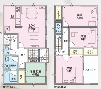 【区画図】 | 【新築分譲住宅　～クレイドルガーデン～】山形市大野目第5　☆全1棟☆ | 全1棟の分譲住宅です♪