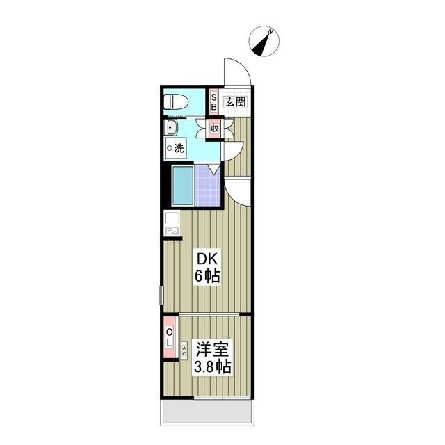 Ｓｕｎｎｙ　Ｈｉｌｌ　Ｍｉｎａｍｉ　Ｈａｎａｚｏｎｏの間取り