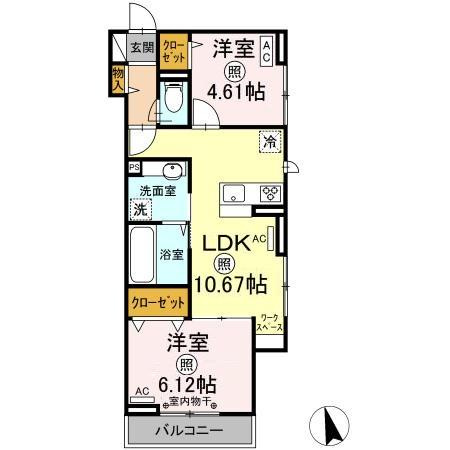【間取り】 | Ark Village立川(アークビレッジタチカワ)