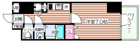 【間取り】 | レオンコンフォート大手前ラトゥール