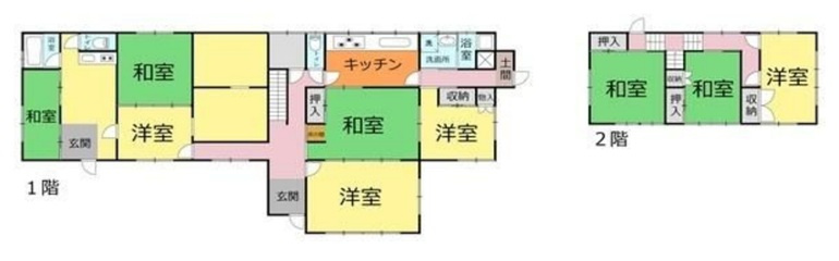 【中古戸建】邑楽郡大泉町坂田の間取り|■間取り図｜敷地面積：297.59㎡（約90.02坪）建物面積：206.72㎡（約62.53坪）