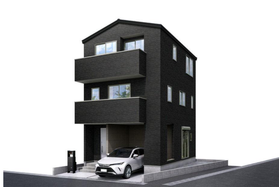 越谷市東町3丁目 新築分譲住宅の外観パース