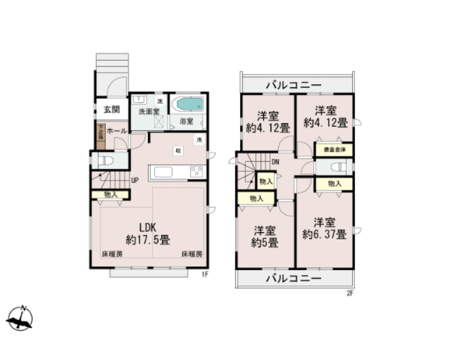 【間取り】 | 【仲介手数料２７０万円が無料！】■太陽光発電＋蓄電池■住宅性能評価６項目で最高評価■ＺＥＨ水準 | Ａ号棟
４ＬＤＫ
８，７９０万円
決算特別キャンペーン！
家計応援サービスの限界に挑戦中！
「物件概要」の「諸費用」欄をご覧下さい！
■住宅性能評価６項目で最高評価
■ＺＥＨ住宅
■２ｍくらいの南庭