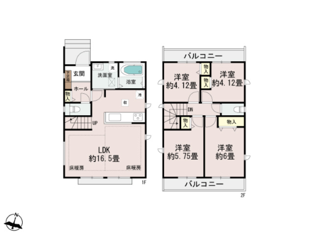 【間取り】 | 【仲介手数料２７０万円が無料！】■太陽光発電＋蓄電池■住宅性能評価６項目で最高評価■ＺＥＨ水準 | Ｂ号棟
４ＬＤＫ
８，３９０万円
決算特別キャンペーン！
家計応援サービスの限界に挑戦中！
「物件概要」の「諸費用」欄をご覧下さい！
■住宅性能評価６項目で最高評価
■ＺＥＨ住宅
■２ｍくらいの南庭
