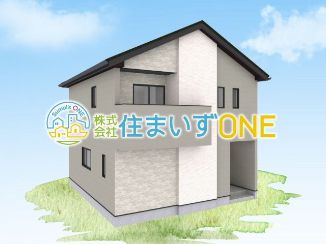 【外観パース】 | 【新築分譲住宅　～ LIGARE　リガーレ～　】山形市上町１丁目　1期2棟 | ☆１号棟
４ＬＤＫ＋駐車3台以上可◎
堂々たる趣ながら、主張し過ぎずどこか余裕を感じさせるシャープなフォルムで佇む邸宅は、晴天の空と照らし合わせる事で、本来あるべき完成形の姿を見せてくれます♪