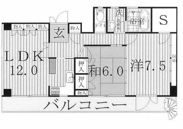 パインコープＩＩの間取り