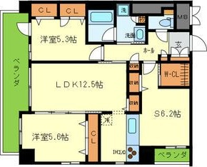CASA甲子園口Ⅰの間取り