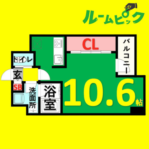 アビタシオン今池パルク　名古屋市賃貸　仲介手数料無料の間取り
