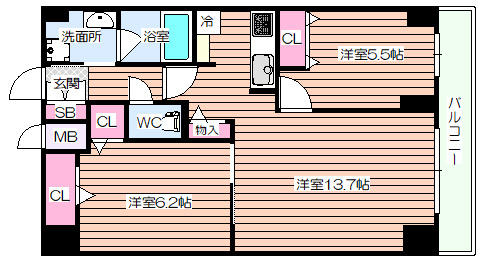 【間取り】 | グランツコート御幣島
