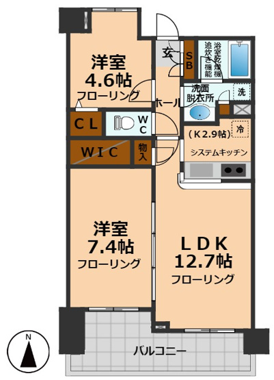 【間取り】 | プレミアコンフォート高井戸