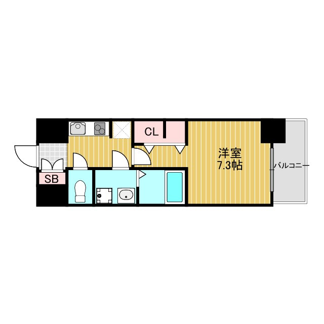S-RESIDENCE三国WESTの間取り